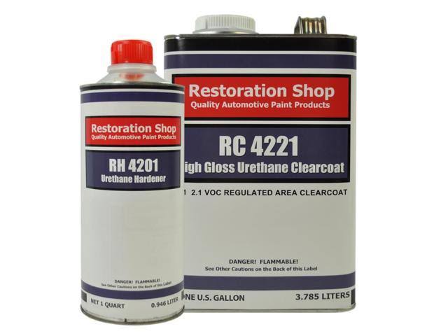 Silver Blue Metallic Gallon Urethane Basecoat Clearcoat Car Auto Paint Kit I442