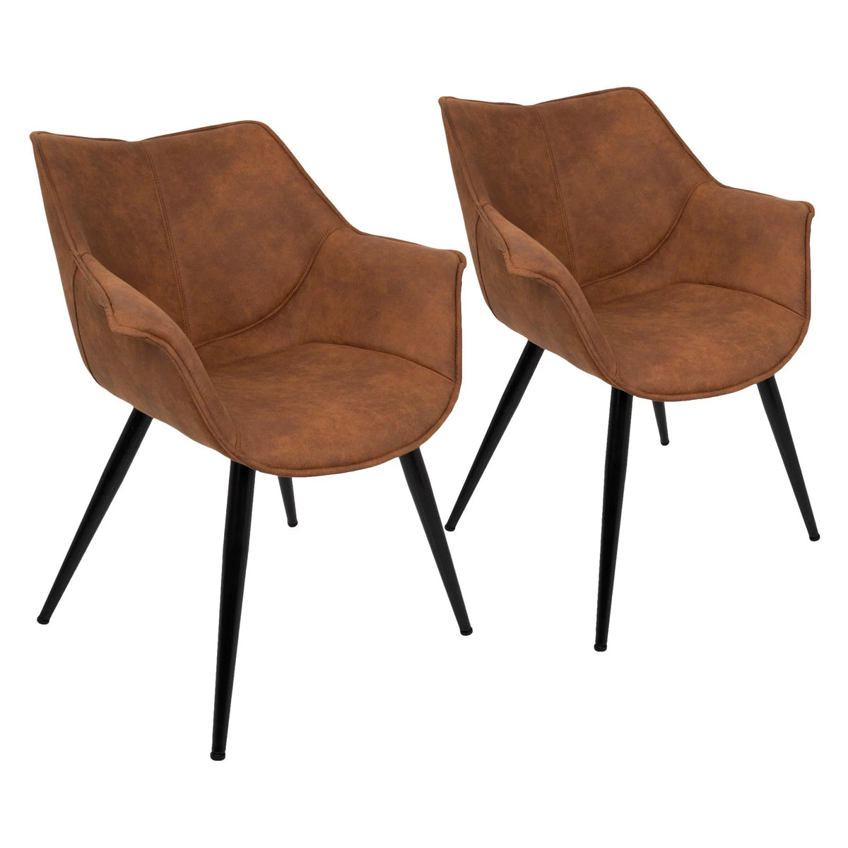 Contemporary Accent Chair Set of 2 K40692