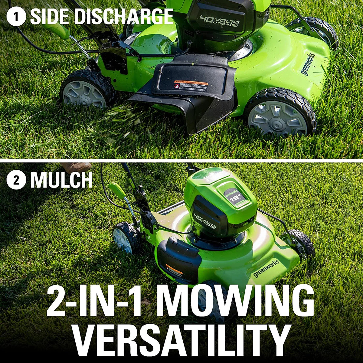 40V 19" Cordless Walk-Behind Mower with 4.0Ah Battery & Charger O65546