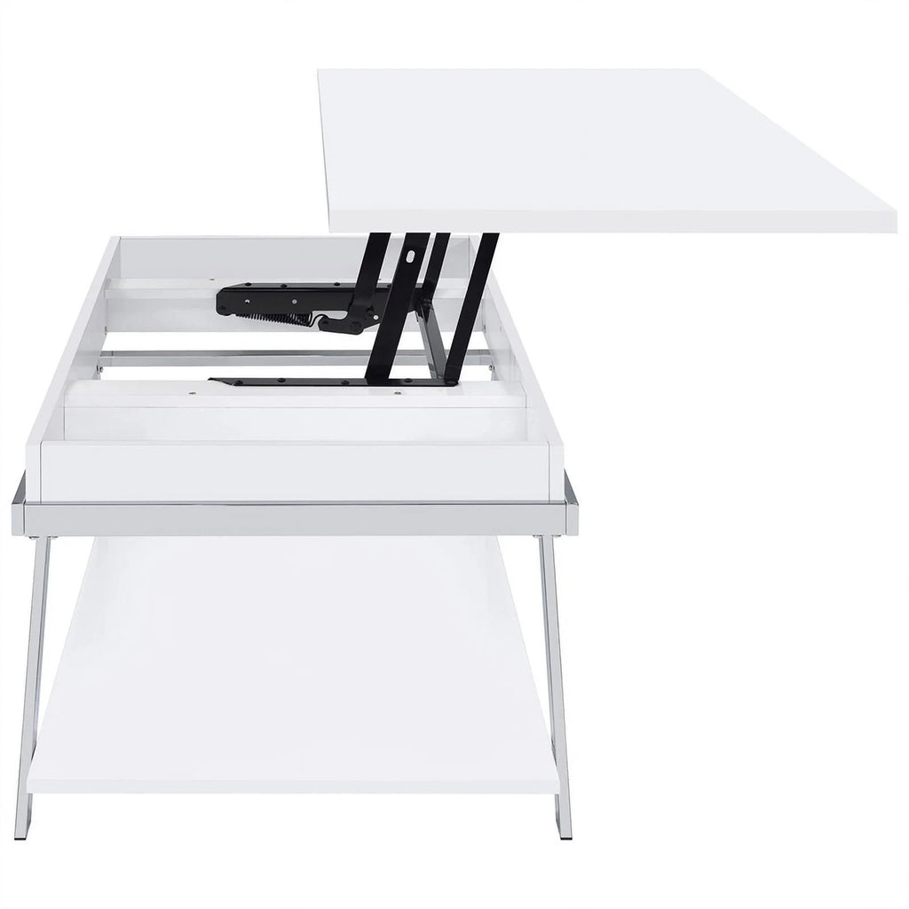 Contemporary Wood Lift Top Coffee Table V59428