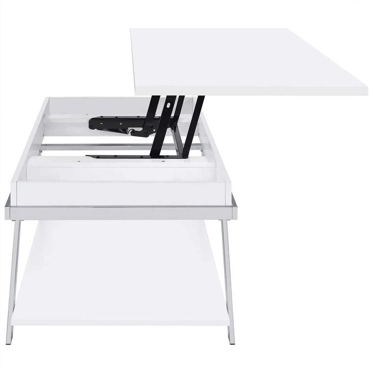 Contemporary Wood Lift Top Coffee Table V59428