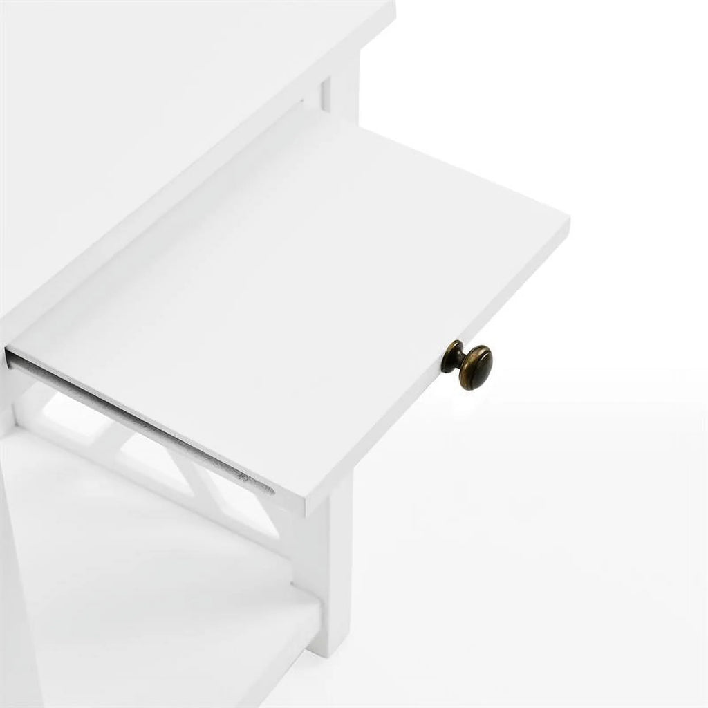 White Wood Coffee Table and Two End Tables K972