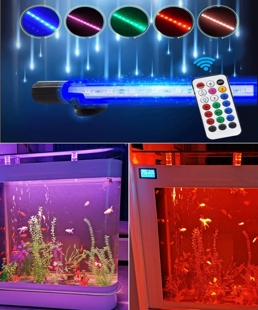 124Gal LED Aquarium Kit Large Glass Fish Tank I159281
