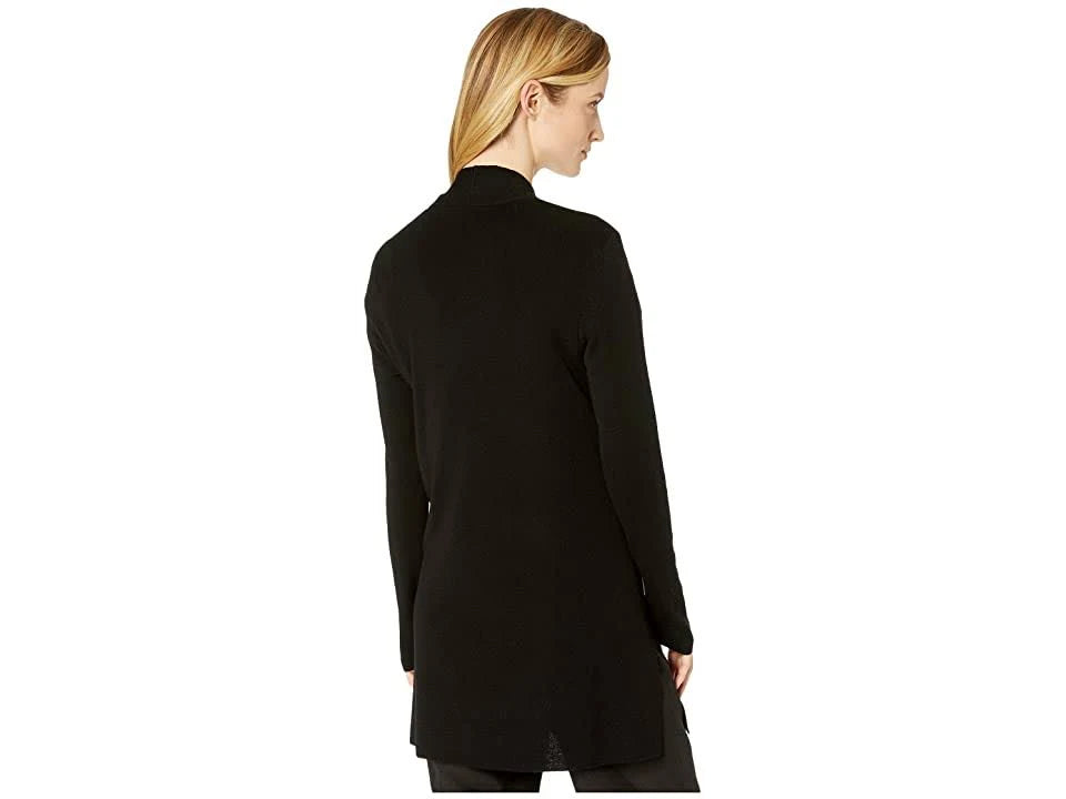 Black Merino Long Cardigan S995810