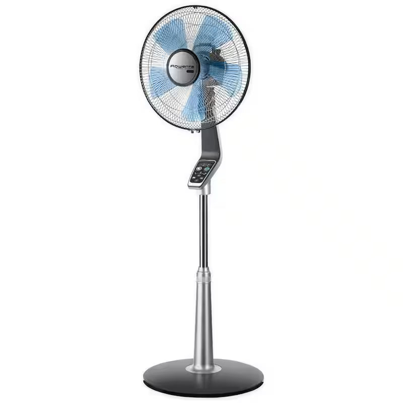 Stand Fan with 5 speeds, oscillating, adjustable height and remote S434