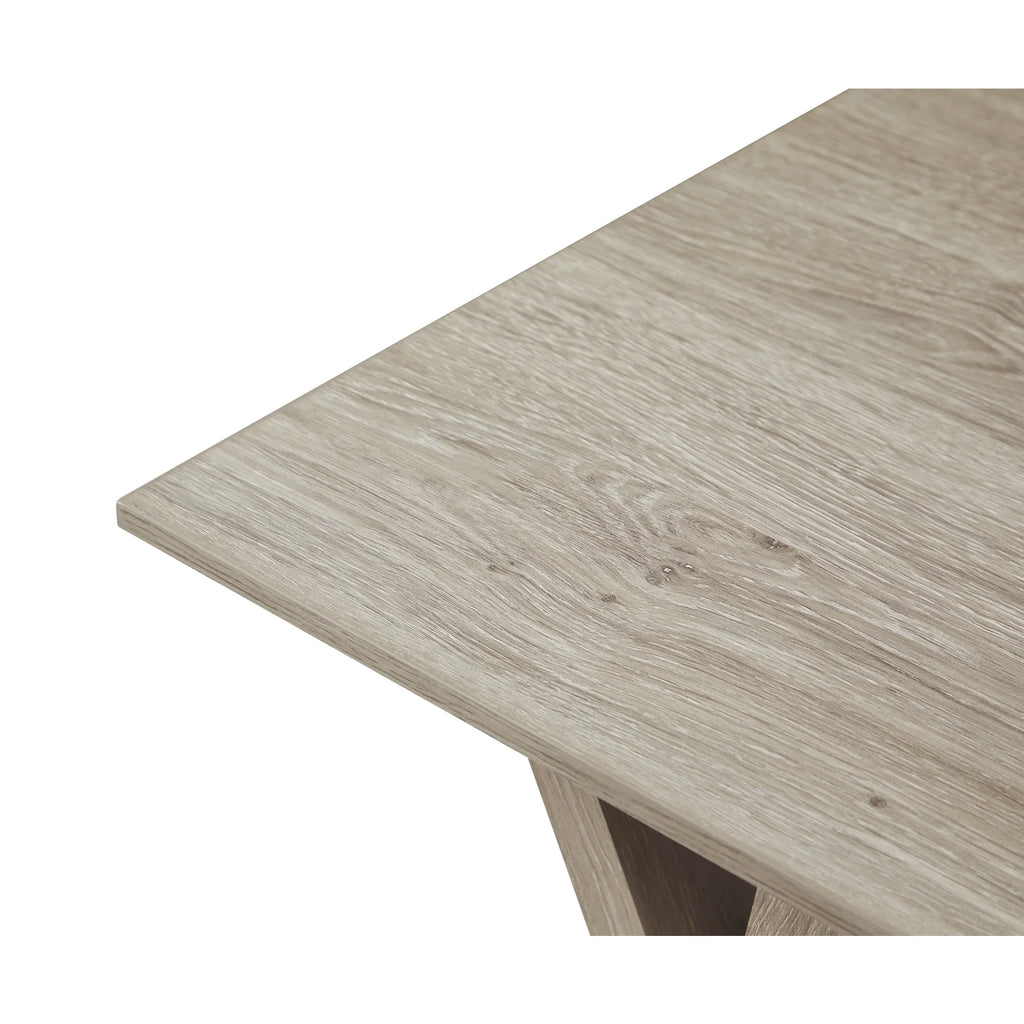 60"W Writing Desk, Light Oak E9385