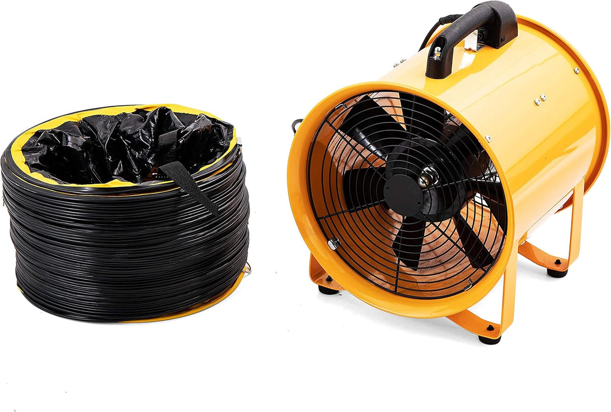 Heavy Duty Cylinder Fan with 25-foot Vinyl Hose (8inch) L996
