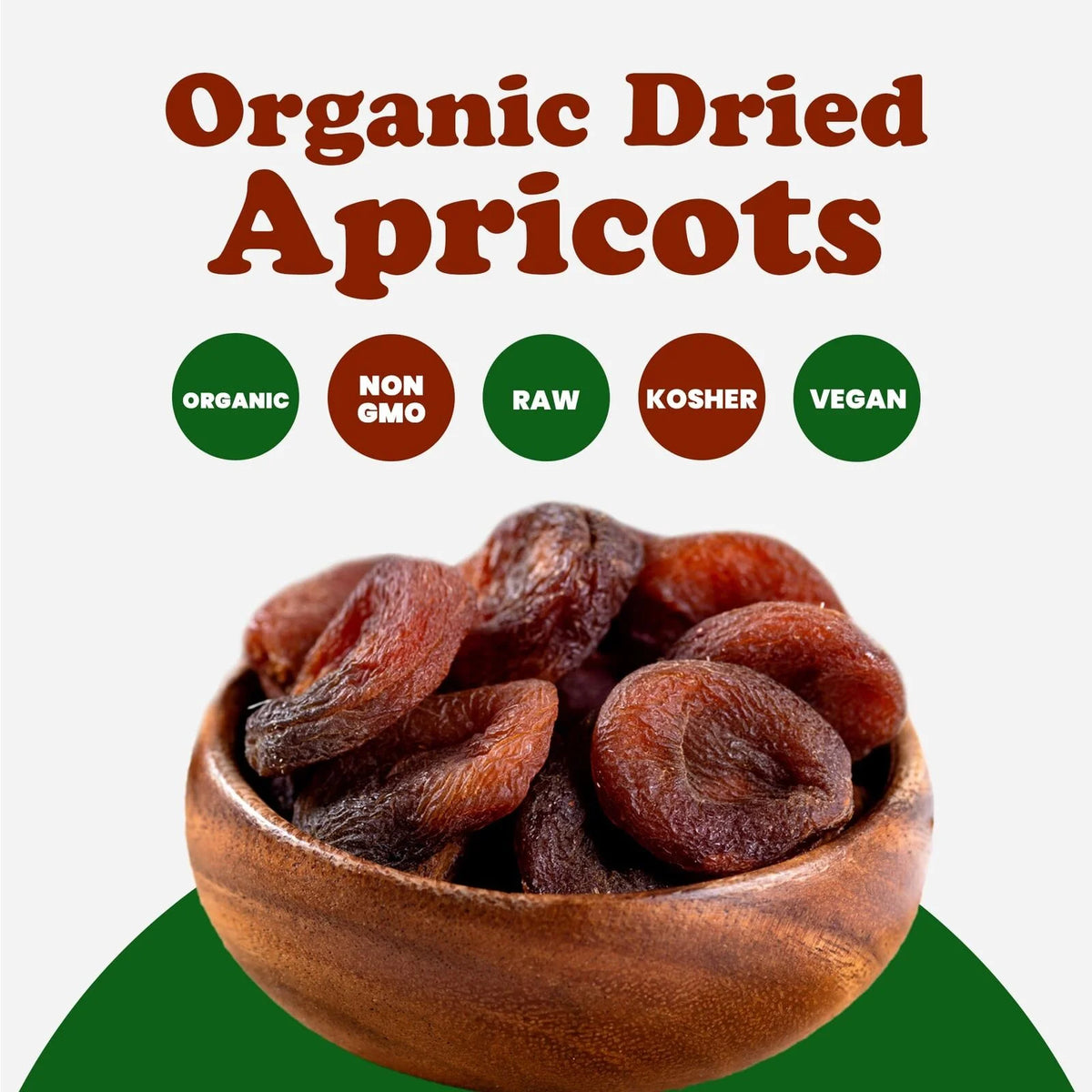 Certified Organic Dried Apricots 2 Pounds K7970