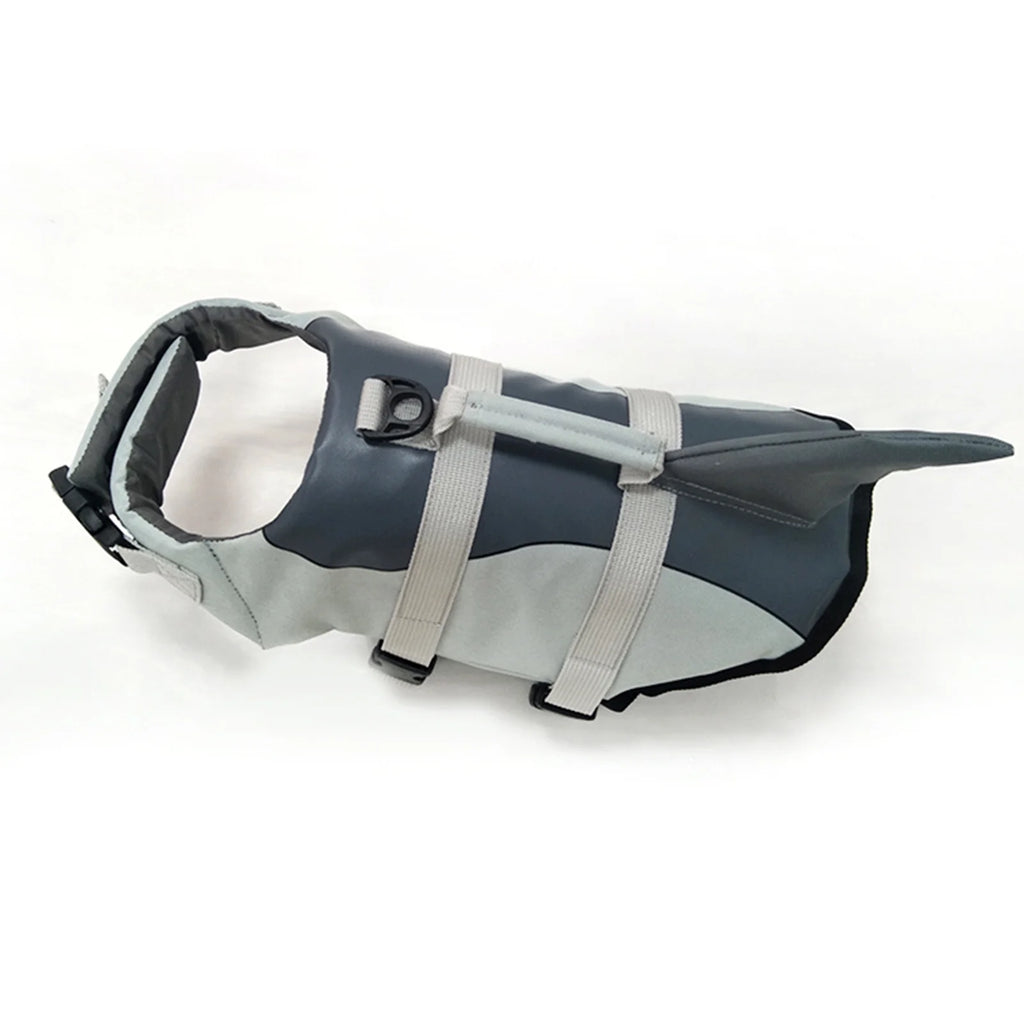 Dog Pet Shark Swimsuit Vest Safety Wear A46192