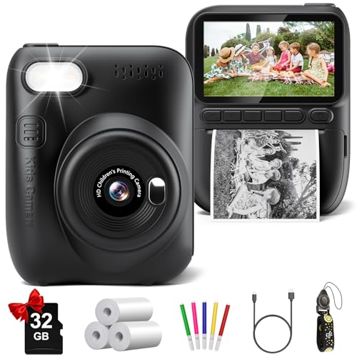Instant Print Kids Camera 32MP 1080P with 32GB SD Card X203461