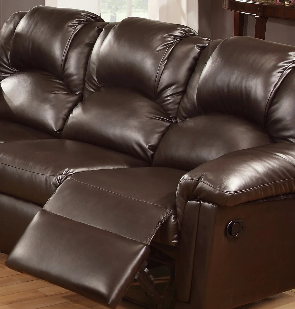 Brown Bonded Leather Recliner Chair C81629