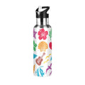 Stainless Steel Insulated Vacuum Flask Water Bottle with Straw Lid E769