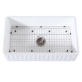 30 In. Farmhouse Kitchen Sink with Strainer and Grid G2134