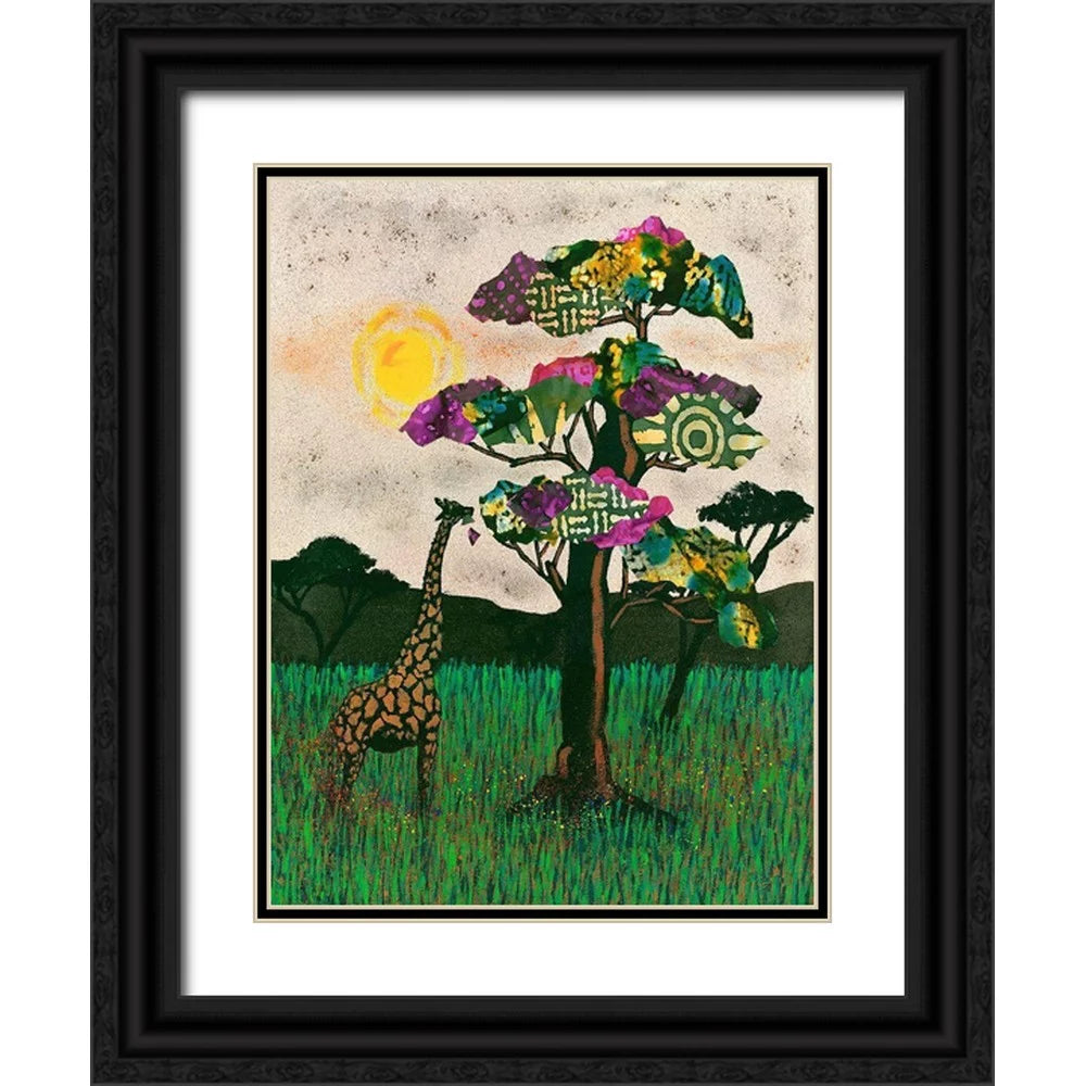 Black Ornate Wood Framed Art Print W584690