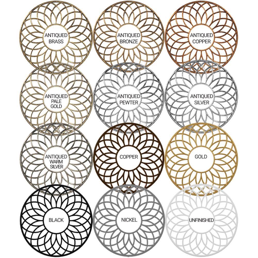 Antiqued Bronze PVC Pierced Ceiling Medallion M55240