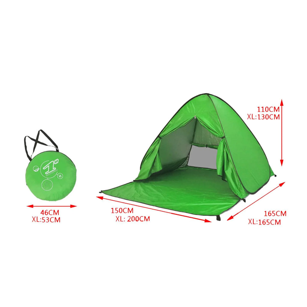 Green UPF 50 Lightweight Windproof Camping Tent Z867