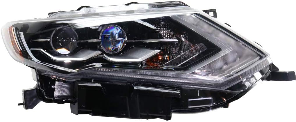 Nissan Rogue Headlight Assembly 2017 2018 Passenger Side LED O77908