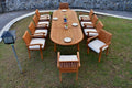 11 Pc Teak Wood Dining Set Q162959