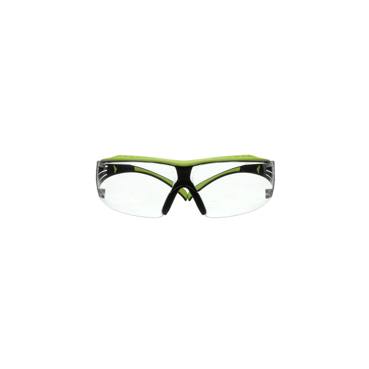 Hi-Vis Green Clear Anti-Fog Anti-Scratch Safety Glasses N927