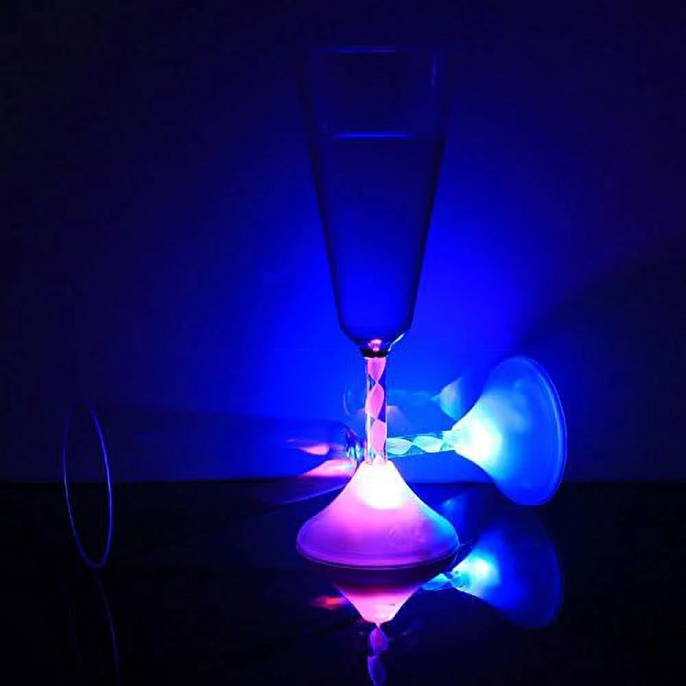 6 Oz LED Light Up Champagne Flutes Set Of 6 P310
