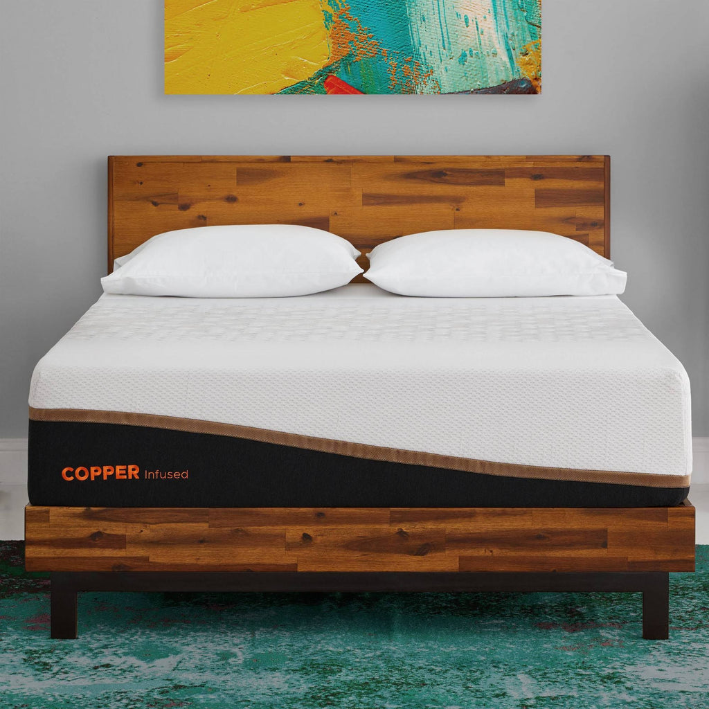 Twin XL Copper Infused Cooling Memory Foam Mattress Y454