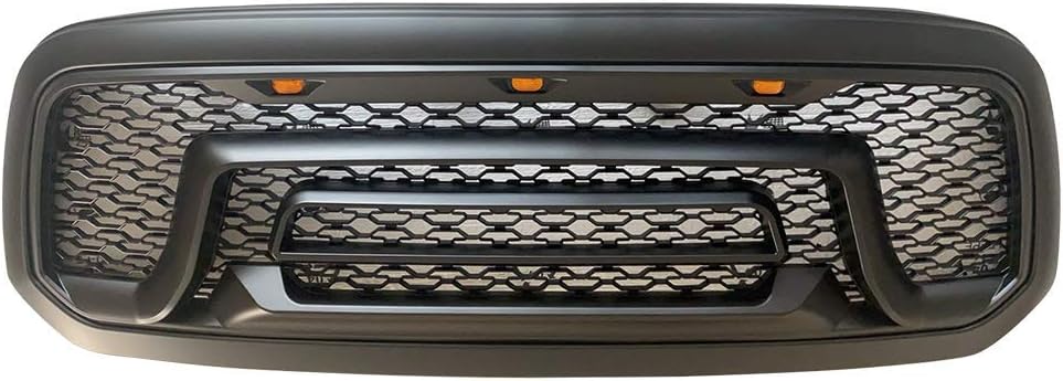Gloss Black Front Bumper Hood Mesh Grill W180