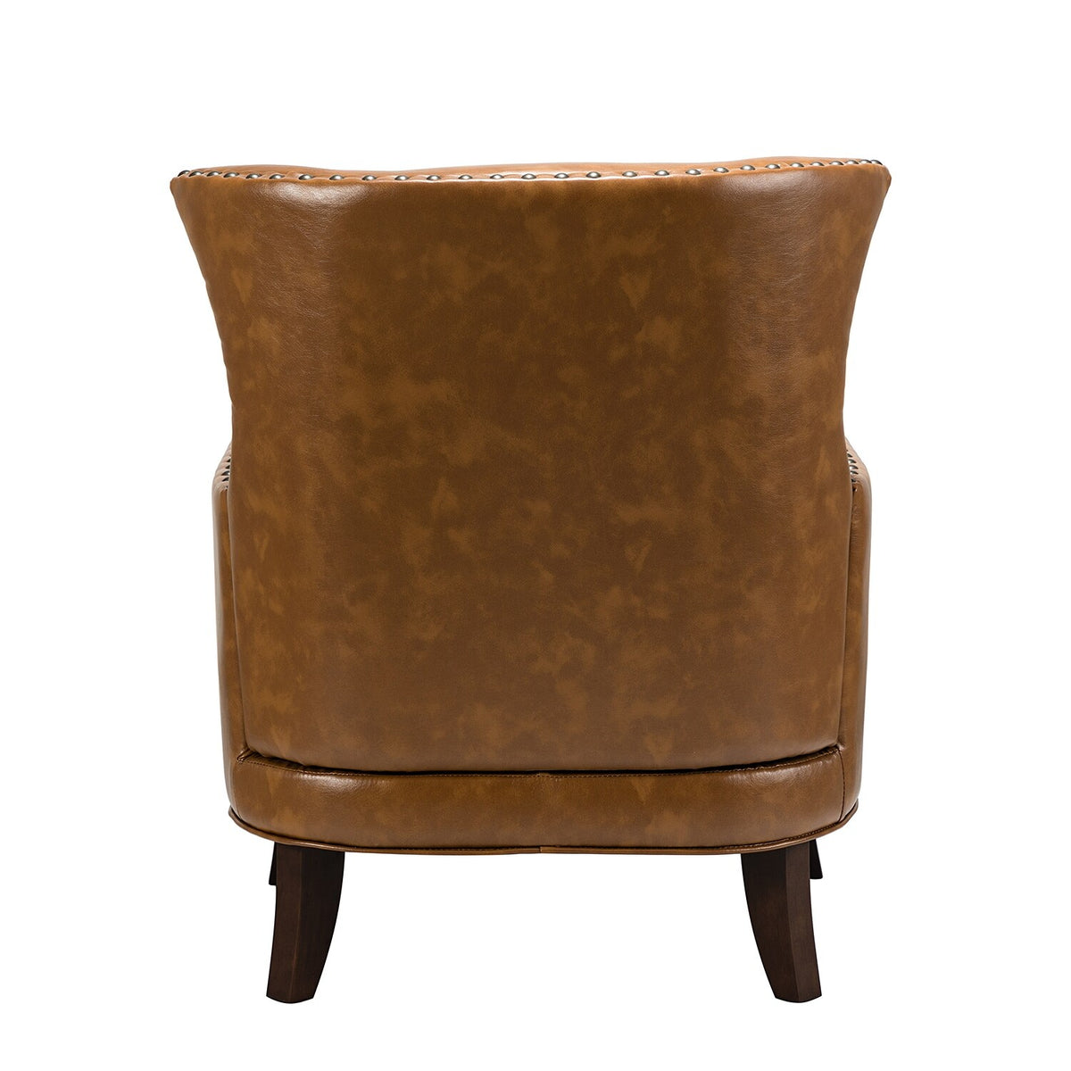 Traditional Wingback Upholstered Armchair with Nailhead Trim Set of 2 L4009