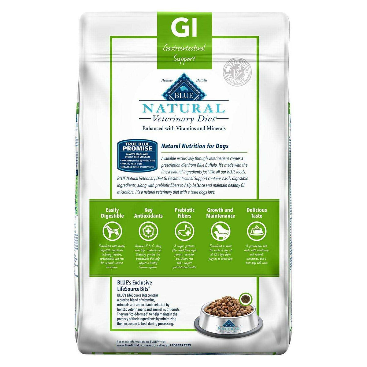 Natural Veterinary Diet GI Gastrointestinal Support Dry Dog Food R971
