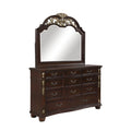 Solid Wood Dresser in Madeira Brown V78568