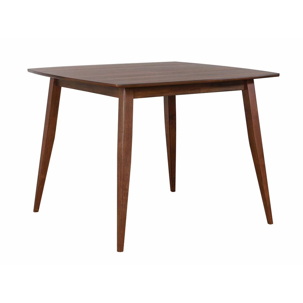 Mid Century 48 in. Square Walnut Wood Dining Table E3303