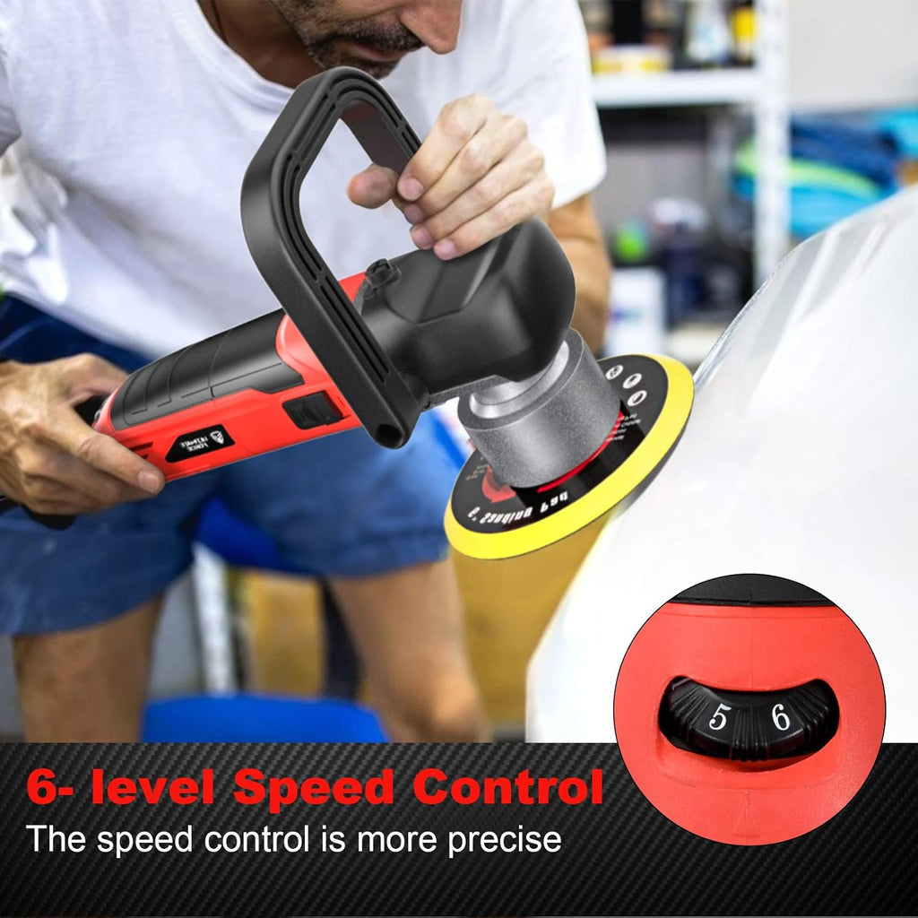 6 Inch Dual Action Random Orbital Car Buffer Polisher C6588