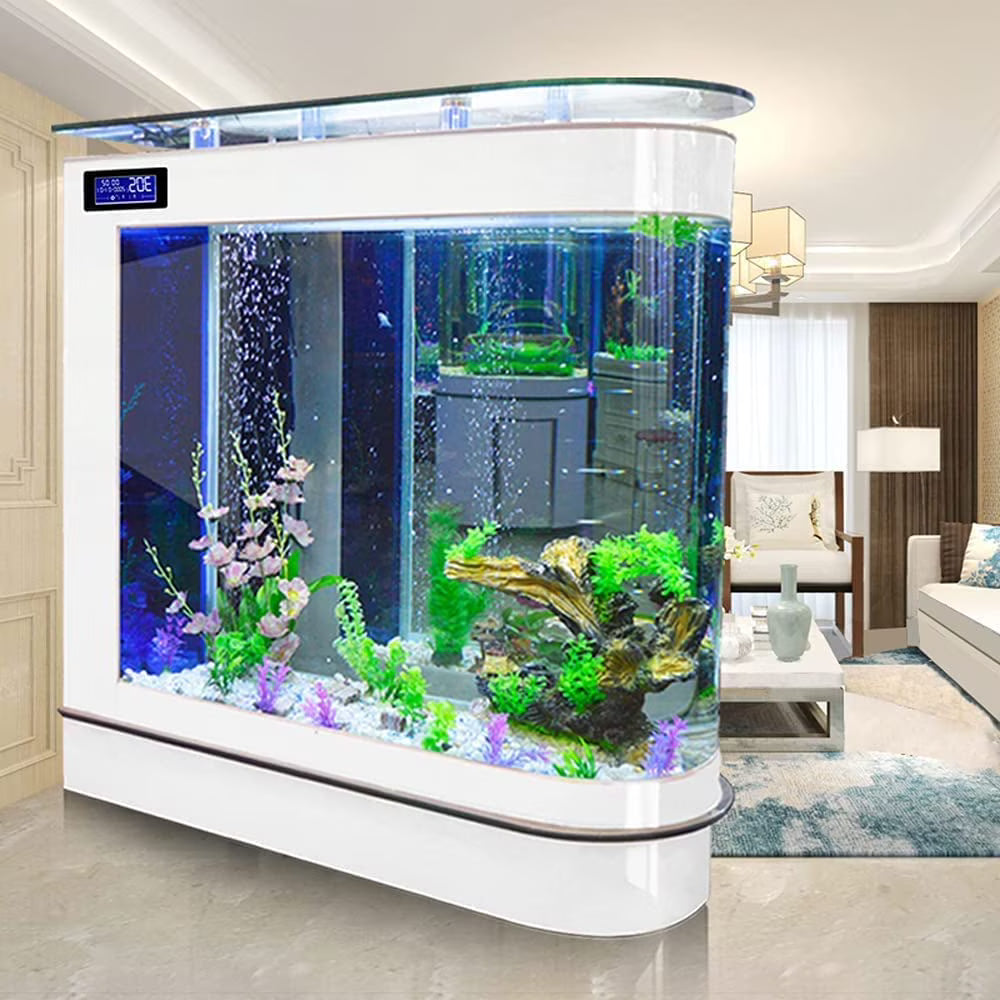 124Gal LED Aquarium Kit Large Glass Fish Tank I159281