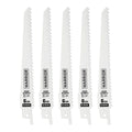 6 in. 6 TPI Bi-metal Reciprocating Saw Blades, 5 Pack Z57664