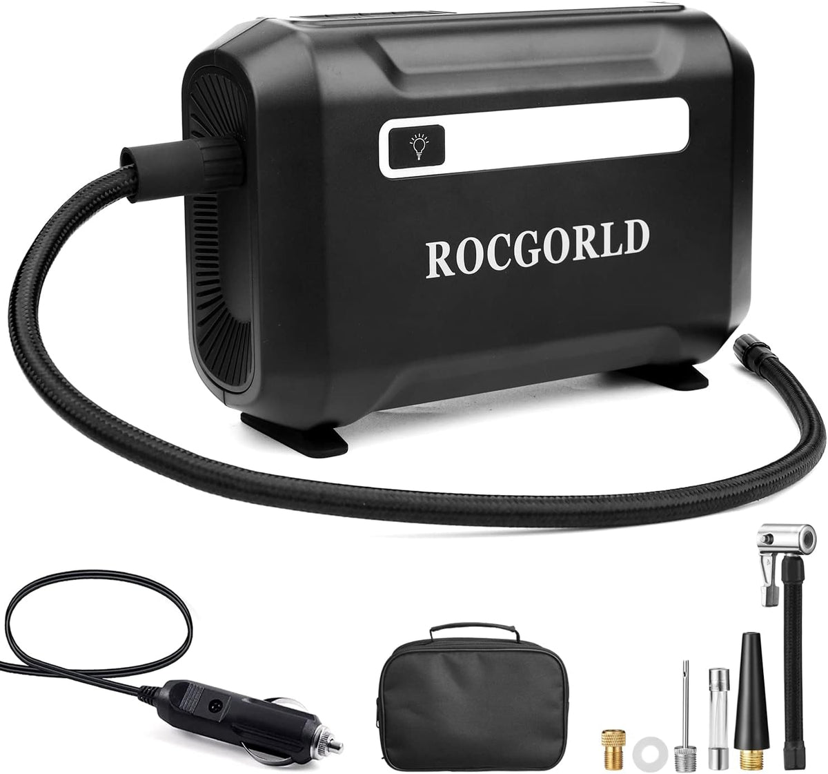 Cordless Tire Inflator 150 PSI 6600mAh Rechargeable Air Compressor with Auto Shut-Off M9974