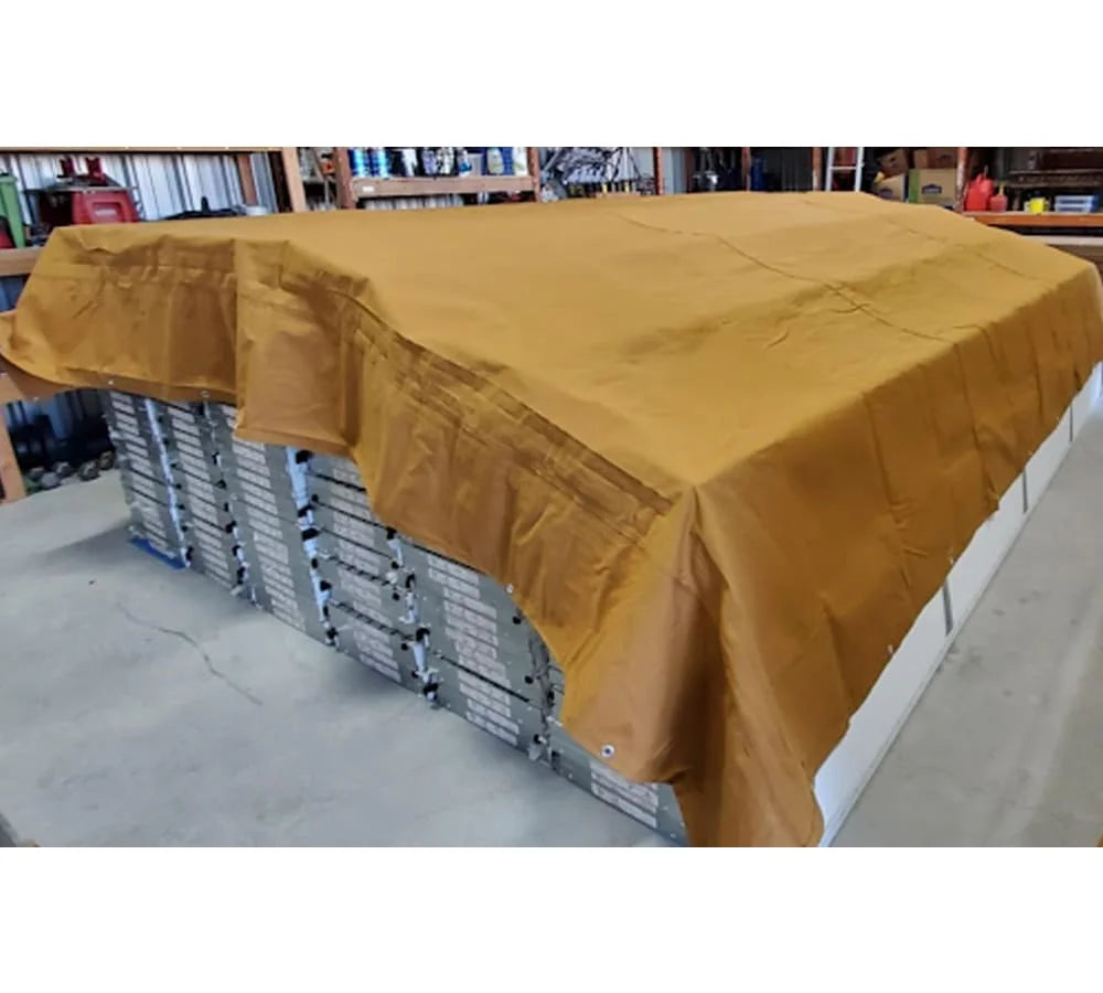 Tan 12oz Canvas Tarp with Grommets Z45598