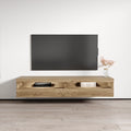 High Gloss 63" Floating TV Stand for TVs up to 70" I56226