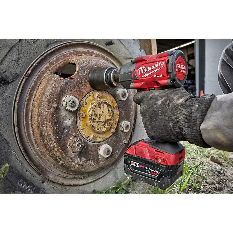 18V Brushless Cordless 3/8 in. Impact Wrench with 5.0 Ah Battery R130590