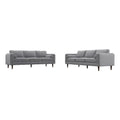 Dark Gray Velvet Sofa Set V72367