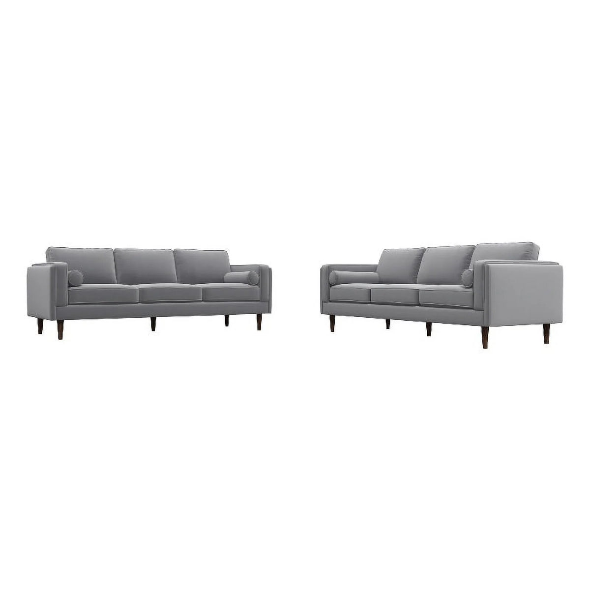 Dark Gray Velvet Sofa Set V72367