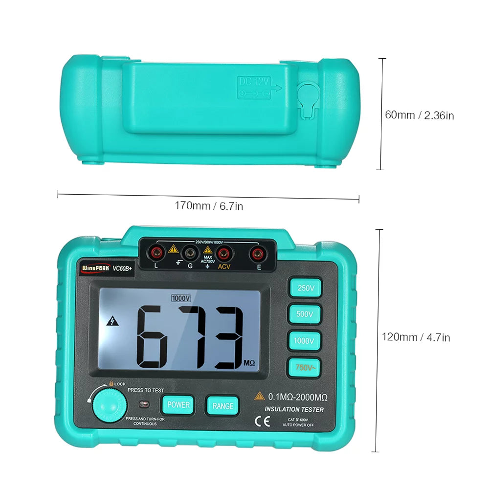 Insulation Resistance Tester Megohm Meter P643978