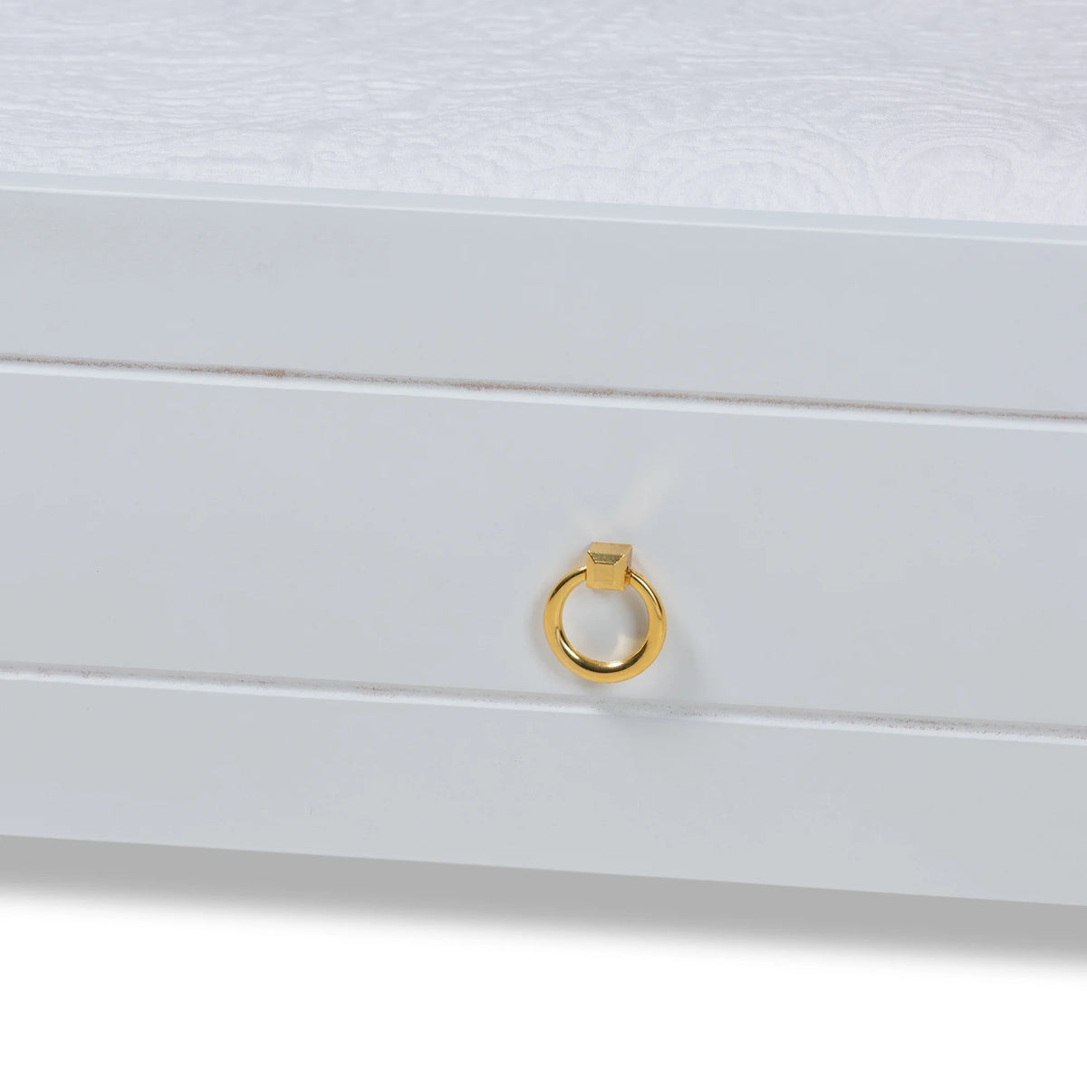 White Finished Wood Twin Size Trundle J184248