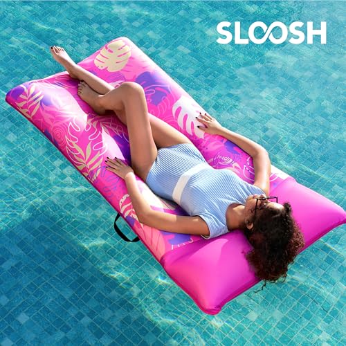XL Fabric Covered Inflatable Pool Float with Headrest L6449