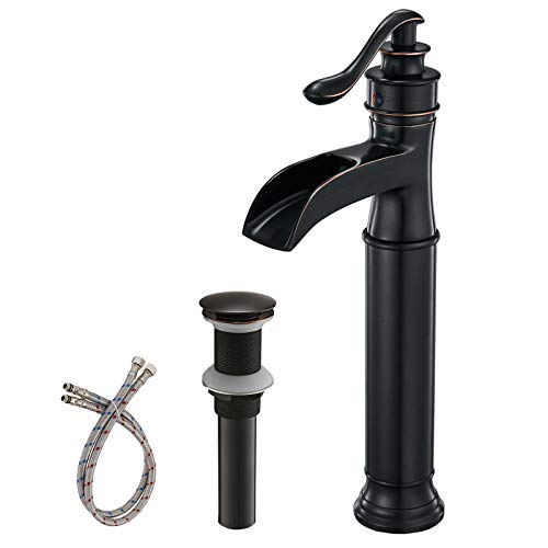 Matte Black Waterfall Vessel Sink Faucet R740858