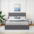 Queen Upholstered Platform Bed Frame with Hydraulic Storage U919