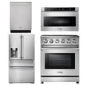 30 Electric Range, Microwave, Refrigerator with Water and Ice Dispenser, Dishwasher O9466