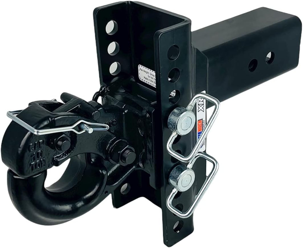 Pintle Hook Drop Ball Mount 12,000 lbs, Fits 3" Hitch J482784
