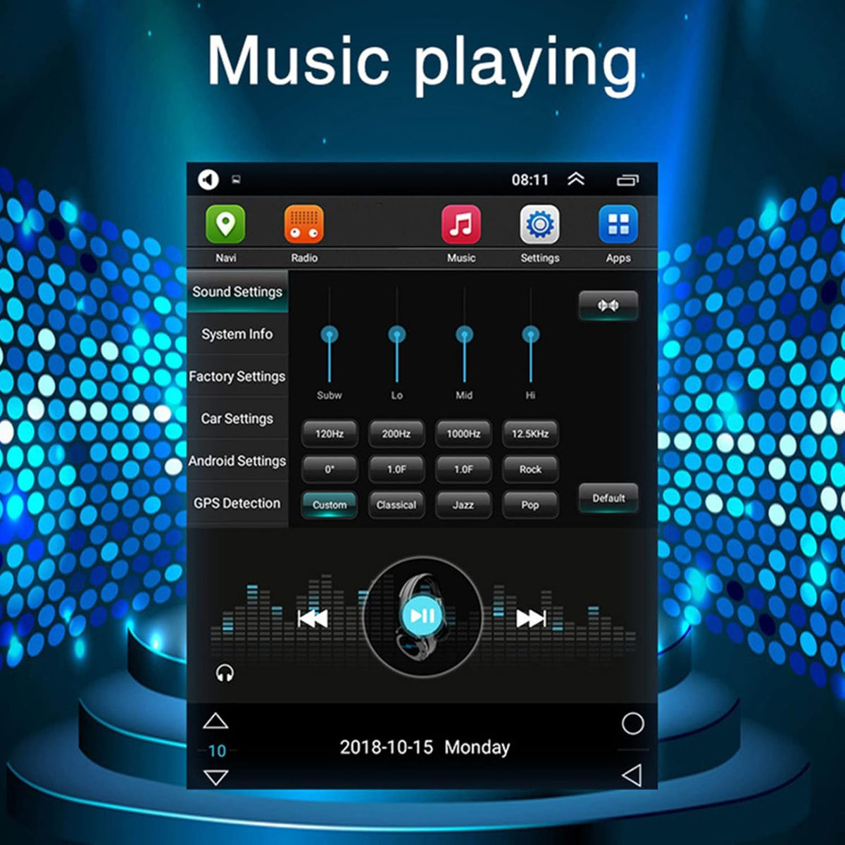 9.7in WiFi Car Radio Stereo Video Player A250