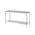 Glass and Chrome Sofa Table K46975