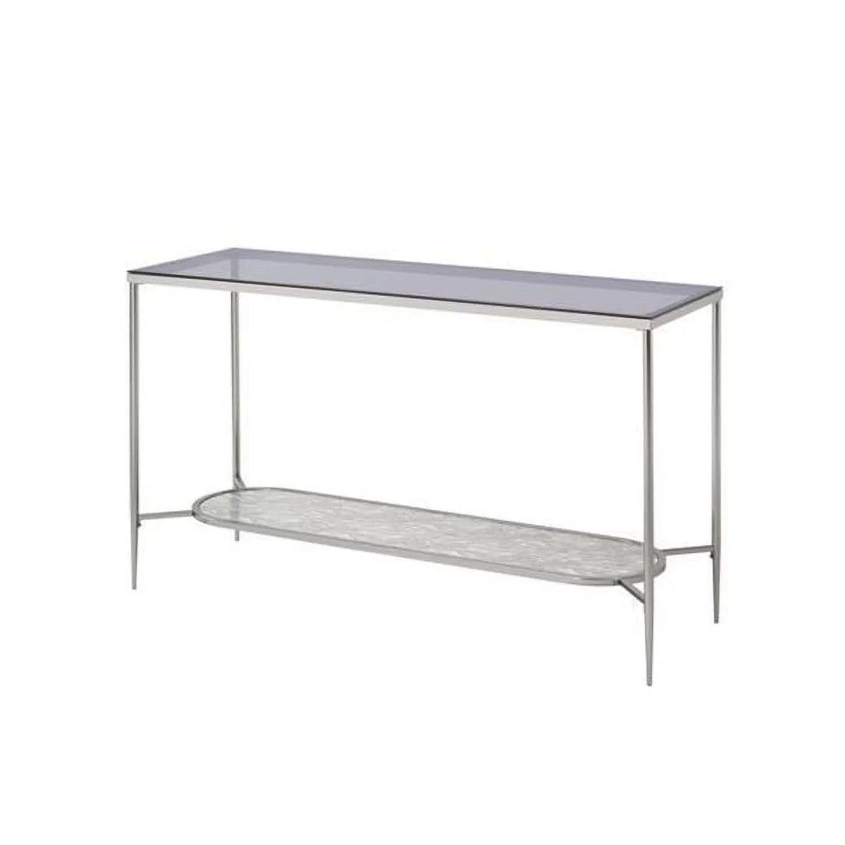 Glass and Chrome Sofa Table K46975