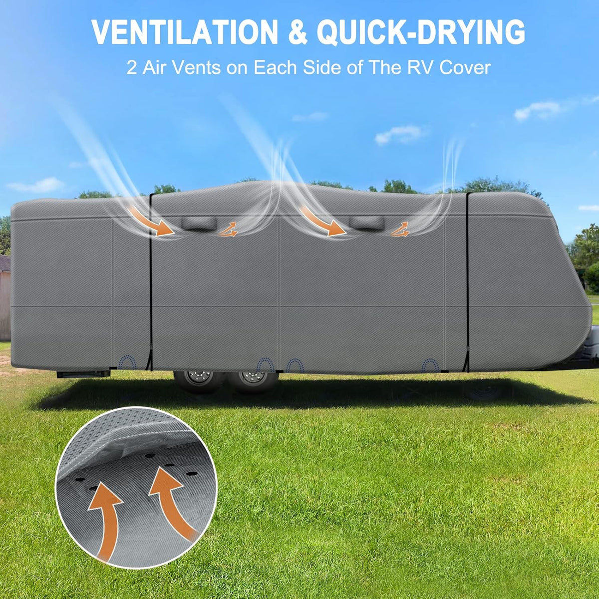Heavy Duty 5 Layers Anti-UV Travel Trailer Cover S9690
